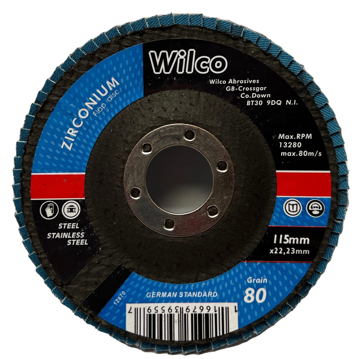 WILCO FLAP DISC 80 GRAIN