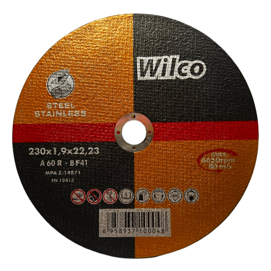 WILCO GRINDING DISC STEEL STAINLESS